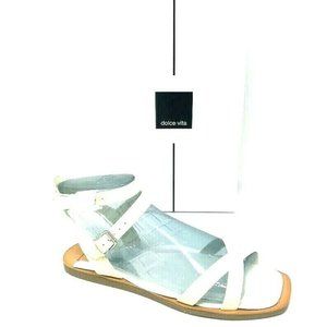 Dolce Vita Ankle Strap Camara Sandals SZ 8.5 White